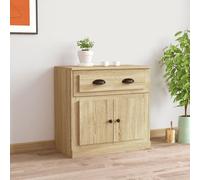 Sideboard Sonoma Oak 70x35.5x67.5 cm Engineered Wood Storage Cabinet with doors.