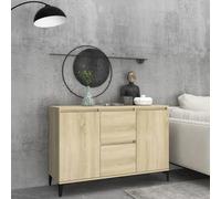 vidaXL Sideboard Sonoma Oak 102x35x70 cm Engineered Wood