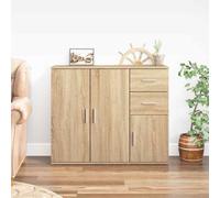 (sonoma oak) vidaXL Sideboard 91x29.5x75 cm Engineered Wood Storage Cabinet Multi Colours
