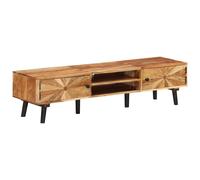 vidaXL Solid Mango Wood Sideboard 85x30x75cm Home Storage Cabinet Organiser