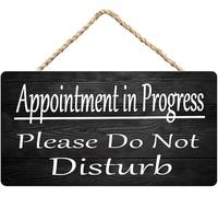 Wooden Sign Appointment In Progress Please Do Not Disturb Hanging Wooden Sign Garden Fence Bedroom Indoor Outdoor Holiday Decor Daily Decor 5x10 Inch