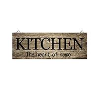 Wooden Sign Wall Hanging, Kitchen Decor Sign, Bathroom Door signs, Home Decorative Signs, Farmhouse Decor Housewarming Gift (Kitchen)