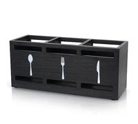 Wooden Silverware Caddies Flatware Cutlery Holder Wood Silverware Organizer Storage Containers Kitchen Utensils Holder for Countertop Spoon and Fork Holder Silverware Holder Flatware Utensil Caddy