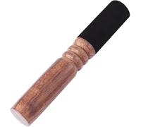 Wooden Singing Bowl Mallet Singing Bowl Striker Tibetan Singing Bowl Wood Striker Stick with Leather Head Buddhist Supplies for Relaxation Yoga Healing Mindfulness (Black Mallet)