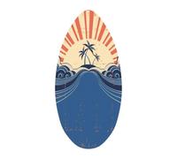Wooden Skimboard 35 Inch, Ideal for Beach Fun And Water Sports, Style C