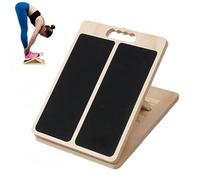 Wooden Slant Balance Board, 4 Adjustable Angles Calf Stretcher, Portable Slant Board, Professional Stretch and Mobility Board, for Exercise, Therapy, and Flexibility Training (One Size)