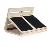 Wooden Slant Board Portable Adjustable Incline Board for Knees Leg Ankle