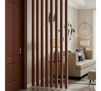 Wooden Slat Room Divider 59in Ceiling to Floor Partit Versatile Wood Wall Divider with ble Base for Room Separat and Privacy