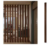 Wooden Slat Room Divider Column with Adjustable Feet and Office Dividers Pillars Living Room Floor to Ceiling Wall Post Partitions Screens，for Hallway Bathroom Kitchen(1 pcs,170cm/66.9in/5.57ft)