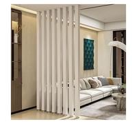 Wooden Slat Room Divider, Floor-to-Ceiling, Gap Grid Partition for Tea House, Café, Hotel, 80 cm - Stylish Space Separator, Modern Interior Design Solution