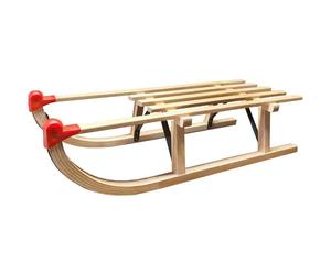 Wooden Sled Davos 90cm Traditional Toboggan Children's Sled Beechwood