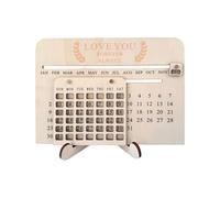 Wooden Sliding Calendar, Table Sign, 2026 Date Display with Adjustable Panels, Rustic Desk Decor, Wooden Planner Accessories with Elegant Style, Use for Room