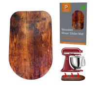 Wooden Sliding Mat for Kitchen aid 4.5/5Qt Stand Mixer with 4 Silicone Kitchen Tools
