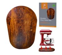 Wooden Sliding Mat for Kitchen Aid 6/7/8Qt Stand Mixer with 4 Silicone Kitchen Tools