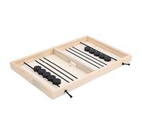 Wooden Slingshot Games Toy Set, Fast Sling Puck Winner Battle Game, Ideal for Birthday Parties, Family Gatherings