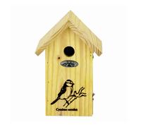 Wooden Small Bird House Nesting Box Wren Great Blue Tit Garden Silhouette