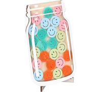Wooden Smiley Face Reward Jar - Motivational Behavior Chart for Home & Classroom