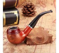 Wooden Smoking Pipe, Classical Detachable Cigarette Tobacco Smoking Pipe Fathers Day Gift, Smoking Wooden Pipe Tobacco (I)