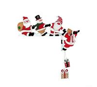 Wooden Snowman Christmas Door Corner Decoration for Holiday Door Frame and Wall Decoration (Right)