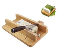 Wooden Soap Cutter with Scale - Durable, Large Cutting Space for Uniform Soap, Cake, Chocolate & Cheese DIY Crafting