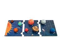 Wooden Solar System Model Board Kids Planets Educational Toy