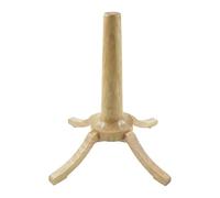 Wooden Soprano Saxophone Display Stand Holder Rack with NonSlip Silicone Pad for Safe and Storage 22x22x28.5cm Elegant Wooden Soprano Saxophone Stand Wood Holder Rack