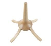 Wooden Soprano Saxophone Trumpet Display Stand Wood Holder Rack for Stability and Protections with AntiSlip Base Soprano Saxophone Holder Rack
