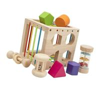 Wooden Sorting Box For Babies And Toddler To Learn Color And Shapes Promoting Early Cognitive Development Interactive Play Cube