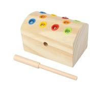 Wooden Sorting Toy, Worm Catching Game, Fine Motor Skill Board, 5.91x3.54x3.54 inches Educational Inspired Toy, Ideal for Preschool Learning, Classroom, School