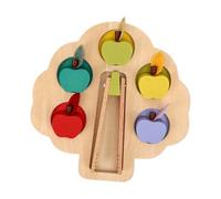 Wooden Sorting Tree, Fine Motor Skills Toy for Toddlers with Picking
