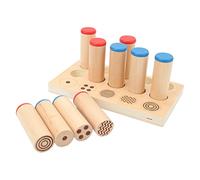 Wooden Sound Cylinders Toy, Montessori Sensorial Sensory Integration Training Educational Sound Stick Set For Kids Educational Toys