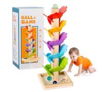 Wooden Sound Tree, Sound Tower, Montessori Rainbow Marble Wooden Tower, Marble Run Baby, Rainbow Marble Wooden Tower, for Children, in the Classroom or School at Home