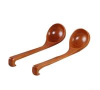 Wooden Soup Ladle 28.5cm Long Handle Stirring Spoon