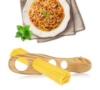Wooden Spaghetti Measure Tool, Beech Wood Pasta Measure Tool with 4 Portion Holes, Spaghetti Measurer for Quick Portion Control, Noodle Measuring Tool Kitchen Gadgets, Pasta Measurer Cooking Gift