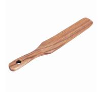 Wooden Spatula 10 in with Hanging Hole for Cooking Flat Wood Spatula Egg Flipper Washable Reusable Sourdough Stirrer for Cast Iron Non Stick Pot Cooking Utensil