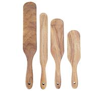 Wooden Spatula for Cooking, Pancake Turner Kitchen Cooking Turner Wok Spatulas for Kitchen Use Flat Egg Flipper for Frying, Scraping and Turning (23 * 5CM)