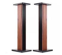 Wooden Speaker Stands - Pair of HIFI Tripod Stands for Surround Sound & Home Theater - 30cm/11.8in Elegant Brown-A Design Perfect for Bookshelf & Audio Setup