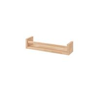 Wooden Spice Rack Nursery Book Holder Kids Shelf Kitchen Bathroom Accessory - Storage Organizer Birch Natural Wood Cookware Kitchen Storage Organisation Rack Holder Spice Racks (Pack Of 1, 40 cm)