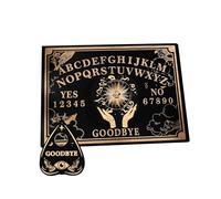 Wooden Spirit Board 12in 30×22×0.3cm | Talking Divination Panel With Planchette Accessories For Wiccan Altar Rituals Teens Adults Birthday Parties Ceremonial Décor