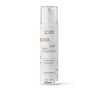 Wooden Spoon Daily Mineral Sunscreen SPF 40 (100ml) - Lightweight Invisible Zinc Formula, Natural & Organic, Non-Nano, Broad Spectrum UVA/UVB, Reef Safe, Face & Body
