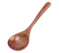 Wooden Spoon Japanese Style Hand Made Wooden Round Soup Spoon Tableware Kitchen Decoration for Eating Mixing Stirring Durable Wooden Cooking Spoon for Soup Mixing Serving