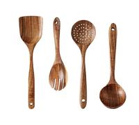 Wooden Spoon - Serving Spoons, Noodles Long Handle Spoon, Serving Ladle for Dishes and Broth Servings, Dining Utensils with Comfortable Grip, Cooking Spoons for Culinary Use