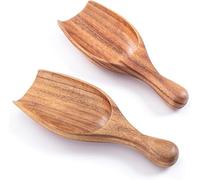 Wooden Spoon Set 4 Pieces Measuring Spoons for Coffee Tea Sugar Spices Multipurpose Kitchen Scoops