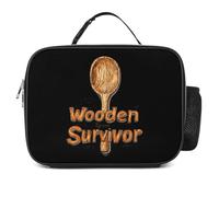 Wooden Spoon Survivor Lunch Bag Insulated Lunch-Box Large Capacity Cooler Tote Bags for Men Women Picnic