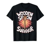 Wooden Spoon Survivor Mexican Asian Parent Discipline T-Shirt