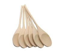 Wooden Spoons | 23.5cm Length | Pack of 6 Spoons