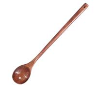 Wooden Spoons for Cooking, 13in Long Handle Mixing Tasting Spoons, Heat Resistant Wooden Spoons Cooking Utensils, Non Stick Friendly Kitchen Essential（with Hole）