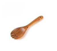 Wooden Spoons for Cooking Natural Acacia Wood Kitchen Utensils Smooth Non-Stick Surface Cooking Utensils Set Soft Comfort-Grip Wooden Utensils for Cooking Spatula Slotted Spoon & Pasta Spoon (09)