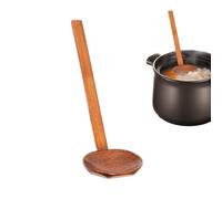 Wooden Spoons - Traditional Japanese Soup Noodle Serving Utensils | Smooth Ergonomic Handle with Deep Bowl, Perfect for, Pho, and Homemade Soups at Home or Restaurants 8.66x2.76 in