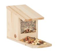 Wooden Squirrel Feeder, Weather-Resistant, Natural Fir, Garden or Balcony Use